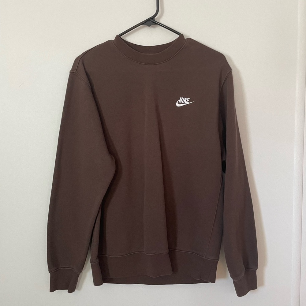 Nike Men's Chocolate Crewneck Sweater